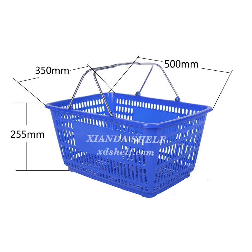 Single Unfolded 3 Wheel Shopping Wholesale Plastic Foldable Trolley Bags Supermarket in China