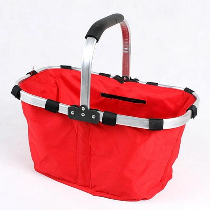 Hand Held Foldable Collapsible Shopping Basket, Portable Folding Basket