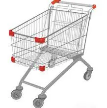 Best Grocery Shopping Cart Manufacturer Cheap Price Four Wheels Metal Supermarket Shopping Trolley for Sale