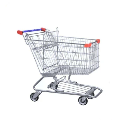 Carrello della spesa del supermercato della fabbrica cinese 150L, ​​carrello a mano in stile USA